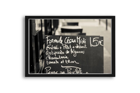 French Menu